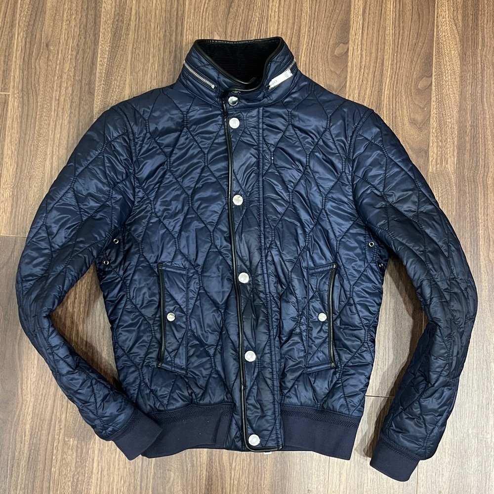 BURBERRY London Kilsden Quilted Blouson Jacket NAVY US 38